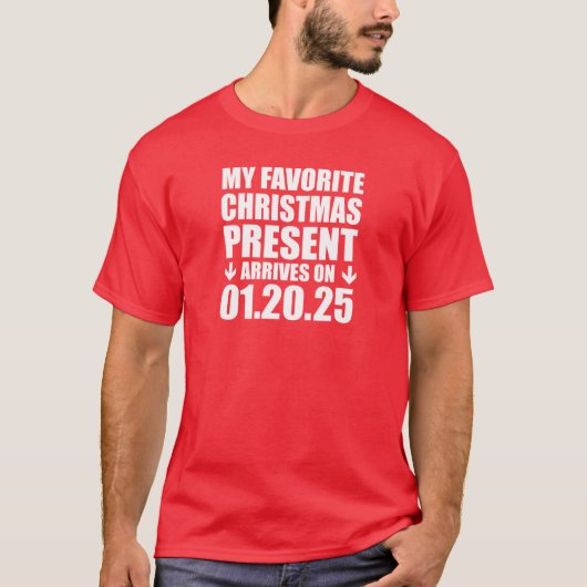 Trump Inauguratie 01 20 2025 Kerstcadeau T-shirt (Voorkant)