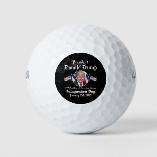 Trump inauguratie dag 2025 47e president van de VS Golfballen (Voorkant)
