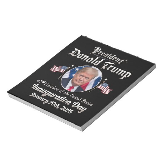 Trump inauguratie dag 2025 47e president van de VS Notitieblok (Linkerzijde)