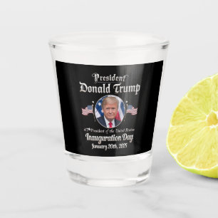Trump inauguratie dag 2025 47e president van de VS Shot Glas