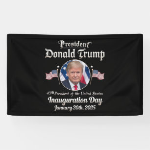 Trump inauguratie dag 2025 47e president van de VS Spandoek