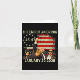 Trump Inauguratie Dag 2025 Einde van een fout Pres Kaart