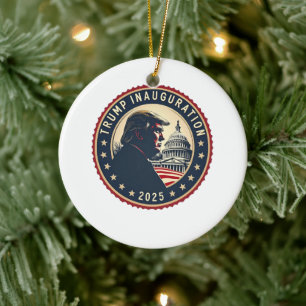 Trump inauguratie dag 2025 Trots Maga  Keramisch Ornament
