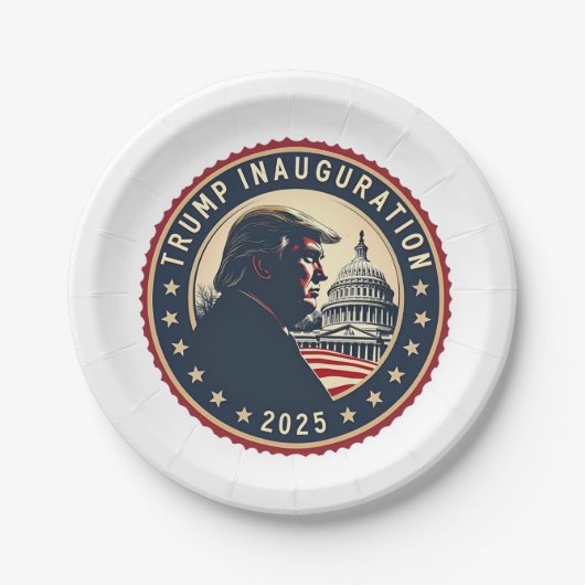 Trump inauguratie dag 2025 Trots Maga  Papieren Bordje (Voorkant)