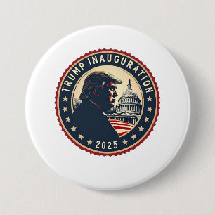 Trump Inauguratie Dag 2025 Trotse Maga Ronde Button 7,6 Cm