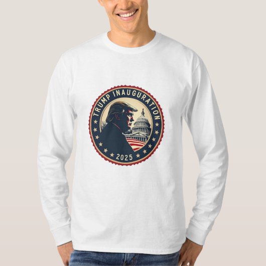 Trump Inauguratie Dag 2025 Trotse Maga T-shirt (Voorkant)