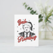 Trump Inauguratie Dag Kerstman Kerstman humbug Briefkaart (Staand voorkant)