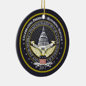 TRUMP-inauguratie Keramisch Ornament (Rechts)