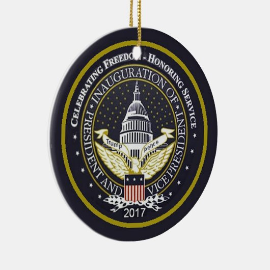 TRUMP-inauguratie Keramisch Ornament (Rechts)