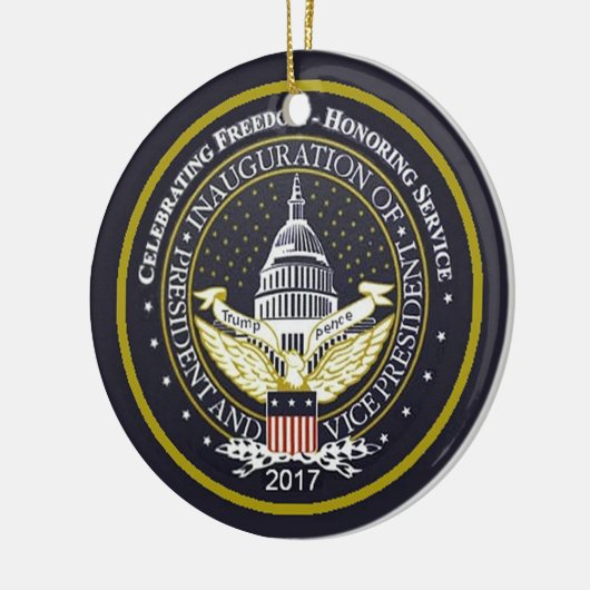 TRUMP-inauguratie Keramisch Ornament (Links)