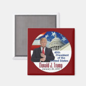 TRUMP Inauguratie Square Magnet (Voorkant / Achterkant)