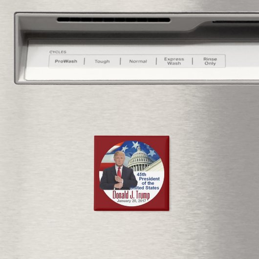TRUMP Inauguratie Square Magnet (Insitu (Vaatwasser))