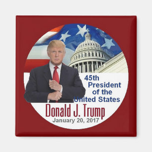 TRUMP Inauguratie Square Magnet