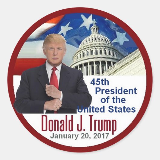 TRUMP Inauguratie Sticker (Voorkant)