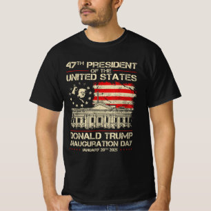 Trump Inauguratie Trump 2025 Vlag Amerikaanse 47e T-shirt