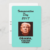 Trump Inauguration 2017 Custom Kaart (Voorkant / Achterkant)