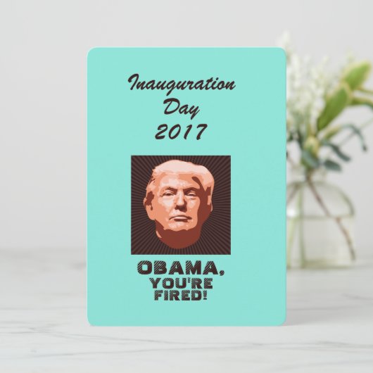 Trump Inauguration 2017 Custom Kaart (Staand voorkant)