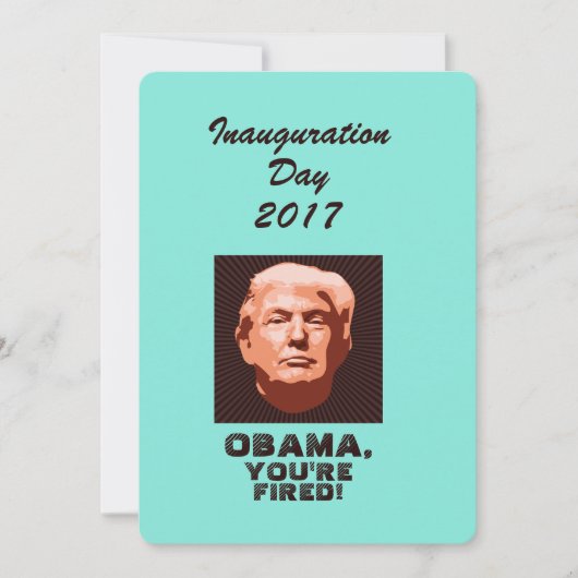 Trump Inauguration 2017 Custom Kaart (Voorkant)