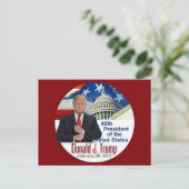 TRUMP Inauguration Briefkaart (Staand voorkant)