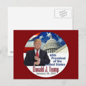 TRUMP Inauguration Briefkaart (Voorkant / Achterkant)