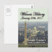 TRUMP Inauguration briefkaart (Voorkant / Achterkant)