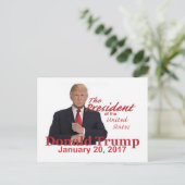 TRUMP Inauguration Briefkaart (Staand voorkant)