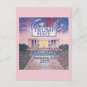 TRUMP Inauguration Briefkaart