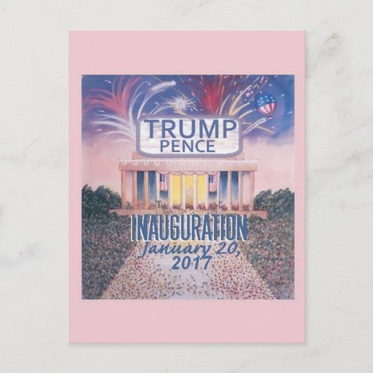 TRUMP Inauguration Briefkaart (Voorkant)