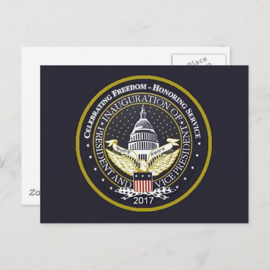 TRUMP Inauguration Briefkaart (Voorkant / Achterkant)