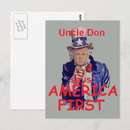 TRUMP Inauguration Briefkaart (Voorkant / Achterkant)