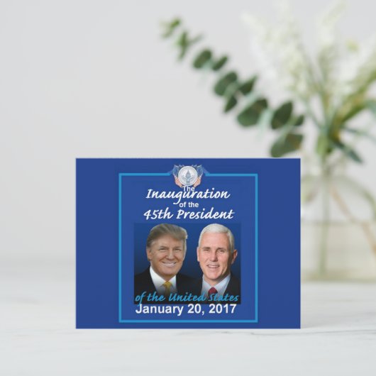 TRUMP Inauguration Briefkaart (Staand voorkant)