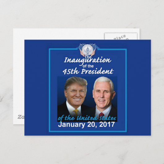 TRUMP Inauguration Briefkaart (Voorkant / Achterkant)