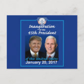 TRUMP Inauguration Briefkaart (Voorkant)