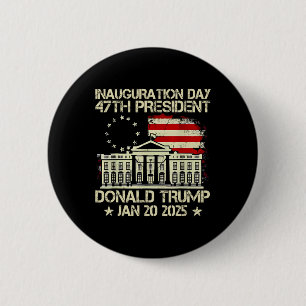 Trump Inauguration Day 2025 47e Amerikaanse Presid Ronde Button 5,7 Cm