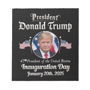 Trump Inauguration Day 2025 47e President van de V Notitieblok