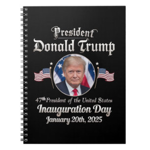 Trump Inauguration Day 2025 47e President van de V Notitieboek