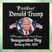 Trump Inauguration Day 2025 47e President van de V Raamsticker (Vel 3)