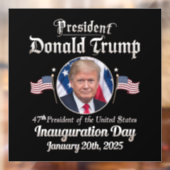 Trump Inauguration Day 2025 47e President van de V Raamsticker (Vel 2)