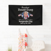 Trump Inauguration Day 2025 47e President van de V Spandoek (Insitu)