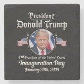 Trump Inauguration Day 2025 47e President van de V Stenen Onderzetter (Voorkant)