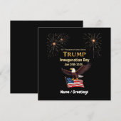 Trump Inauguration Day 2025 President Aanpasbaar Kaart (Voorkant / Achterkant)