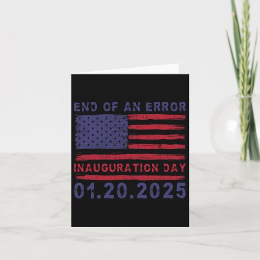 Trump Inauguration Day 2025 Shield - Einde van een Kaart (Voorkant)
