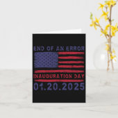 Trump Inauguration Day 2025 Shield - Einde van een Kaart (Gele Bloem)
