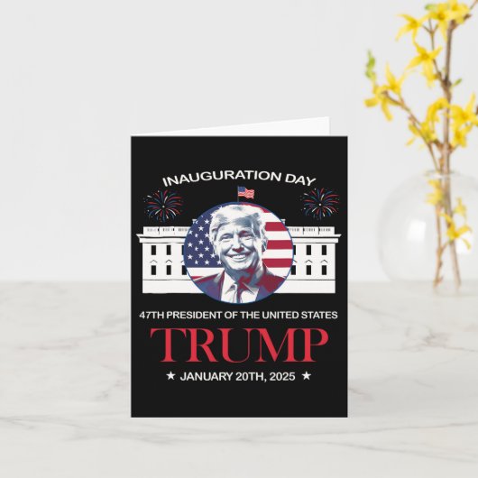 Trump Inauguration Day 2025 Trump 47 Trump won pre Kaart (Gele Bloem)