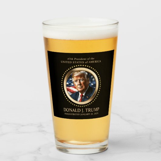 Trump Inauguration Day-bierverzamelaars Glas (Voorkant gevuld)