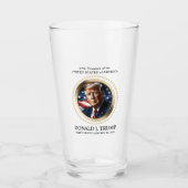 Trump Inauguration Day Collectible Beer Glas (Voorkant)