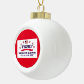 Trump Inauguration Keramische Bal Ornament (Rechts)