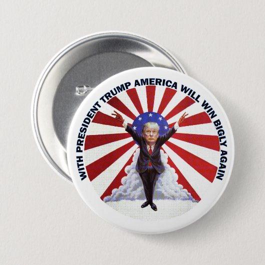 Trump Inauguration Salute Ronde Button 7,6 Cm (Voorkant /achterkant)