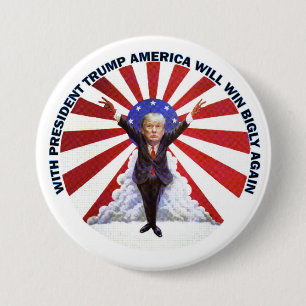 Trump Inauguration Salute Ronde Button 7,6 Cm
