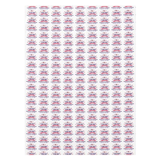 Trump Inauguration Tafelkleed (Voorkant)